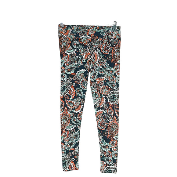 LuLaRoe Other - Lularoe Green Paisley Leggings (TALL & CURVY)